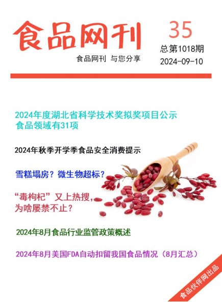 食品網刊2024年35期總第1018期